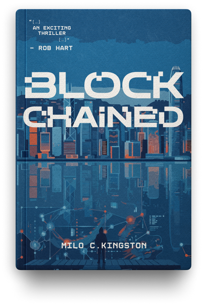 Blockchained book cover
